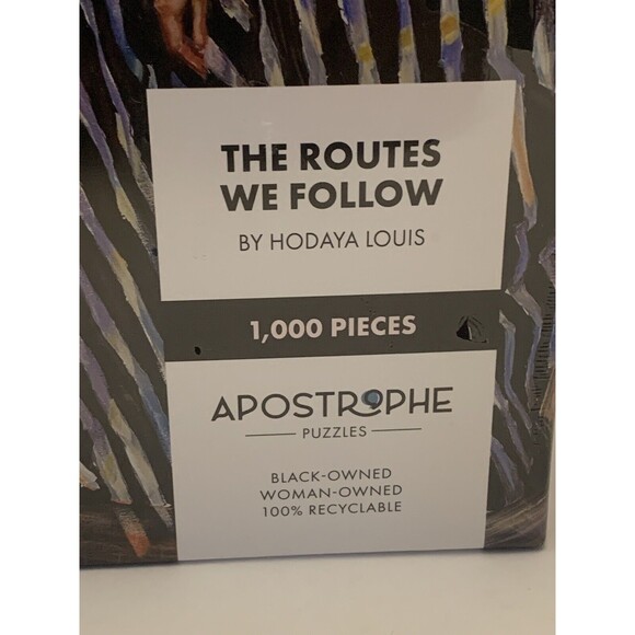 Apostrophe Puzzles by Hodaya Louis 1000 Pieces 24" x 24" Colorful black owned - Picture 5 of 5